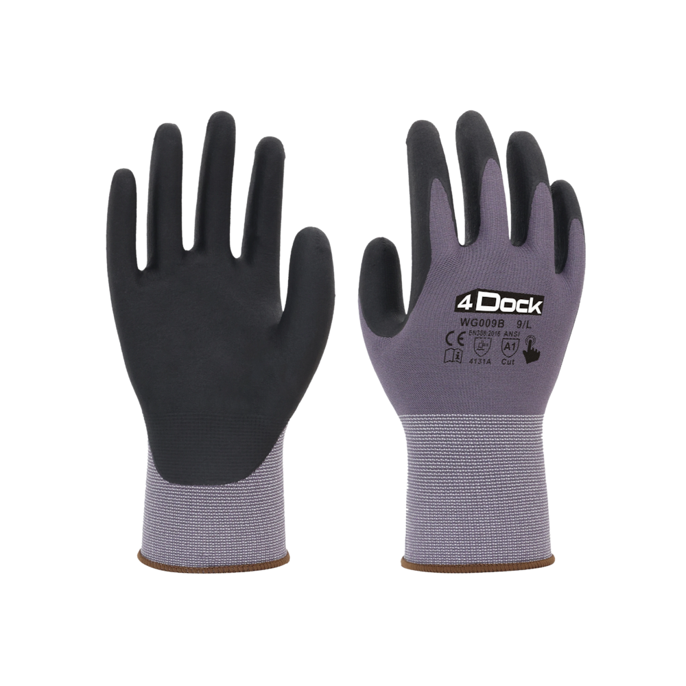 Micro Foam Nitrile Coated Glove, Touch Screen, Gift - 3 Pairs_4Dock