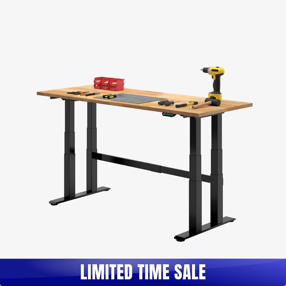 Quad-Motor Electric Industrial Height-Adjustable Workbench_4Dock
