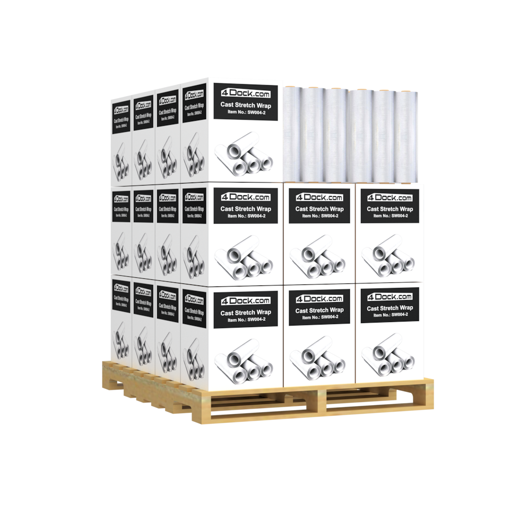 Cast Stretch Wrap In Case - 4 Rolls Per Case_4Dock