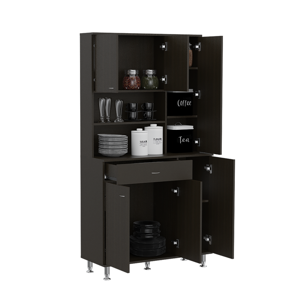Large Breakroom Cabinet with 6 Doors – Kitchen Storage Unit for Office ...