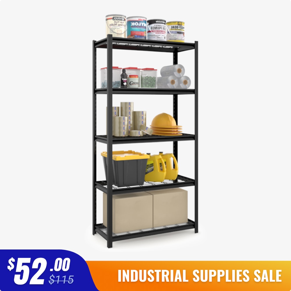 Light Duty 5-Tier Wire Storage Shelving - 36 x 16 x 72"_4Dock