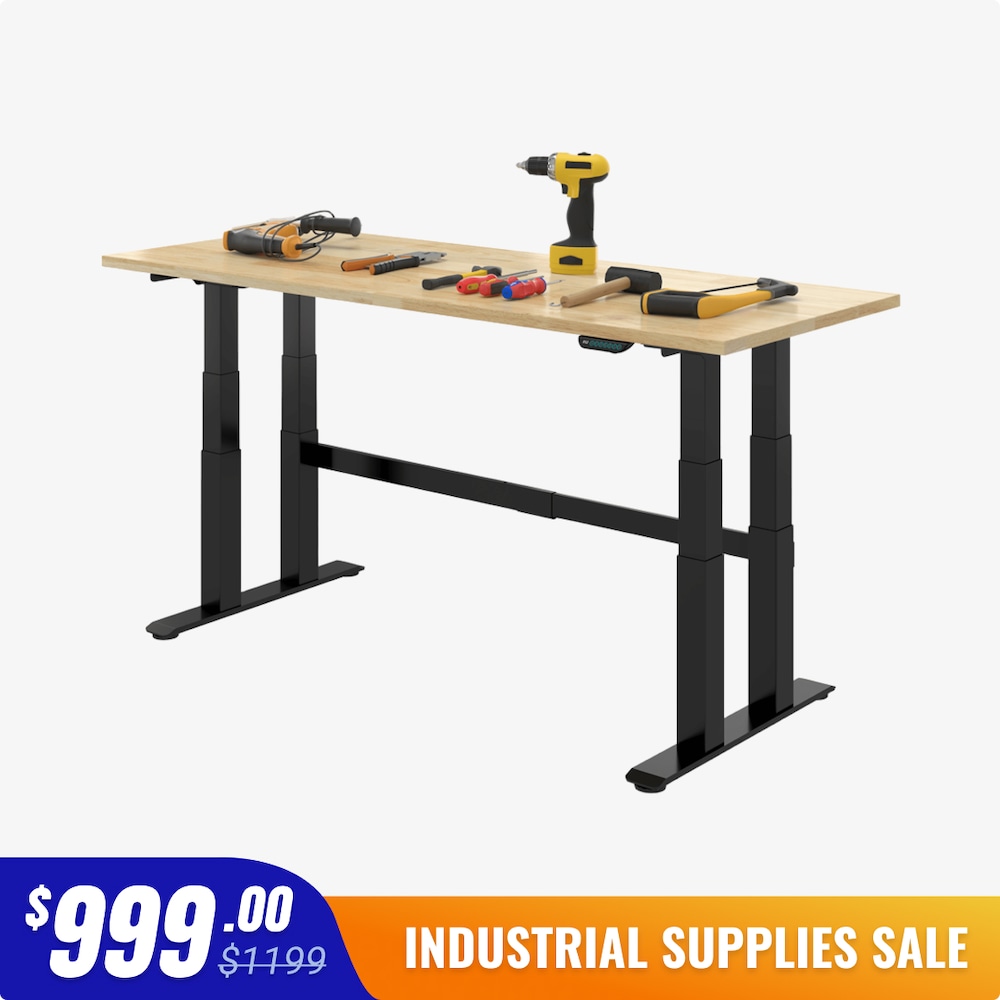 Quad-Motor Electric Industrial Height-Adjustable Workbench_4Dock