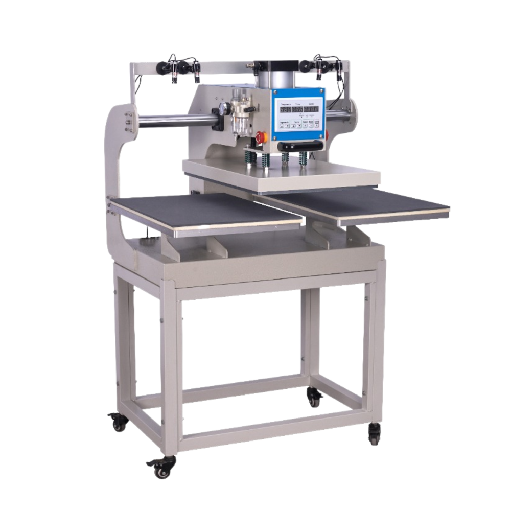 16" x 24" Pneumatic Up-Sliding Dual Platen Heat Press Machine with Infrared Positioning_4Dock