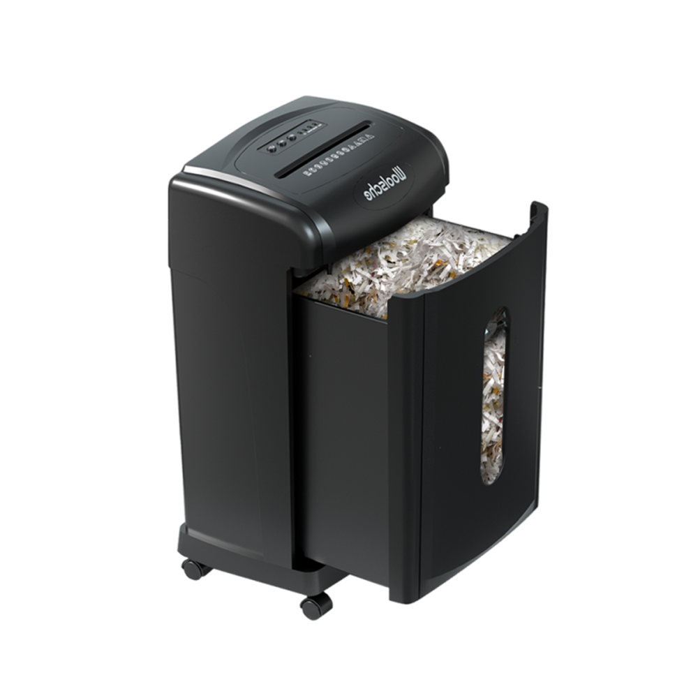 Large Capacity Heavy Duty Document Shredder 19-Sheet Cross-Cut Paper_4Dock