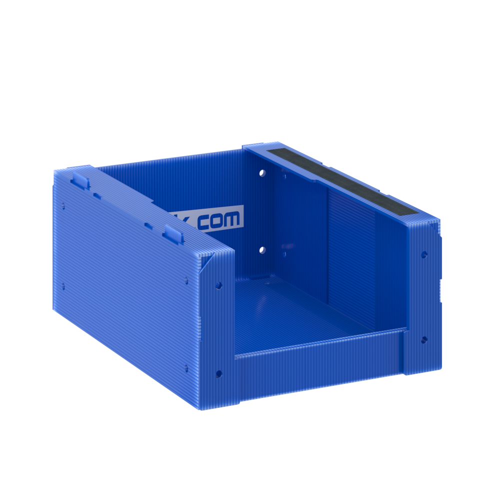 Stackable Corrugated Plastic Bins - 24" x 18" x 10"_4Dock