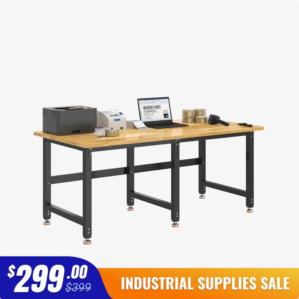 Heavy-Duty Industrial Packing Table – 72" × 36", 3,000 lb Capacity_4Dock