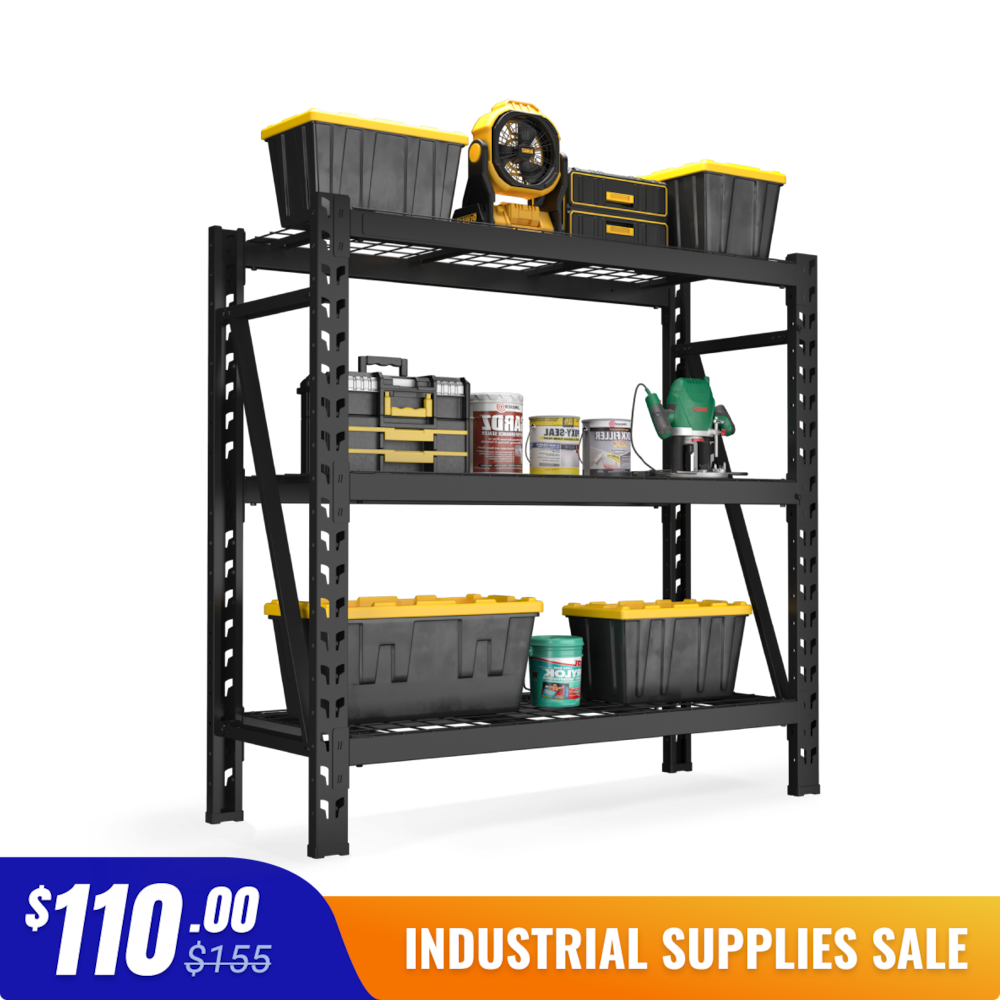 Heavy Duty Metal Storage Shelving - 49 x 18 x 46"_4Dock