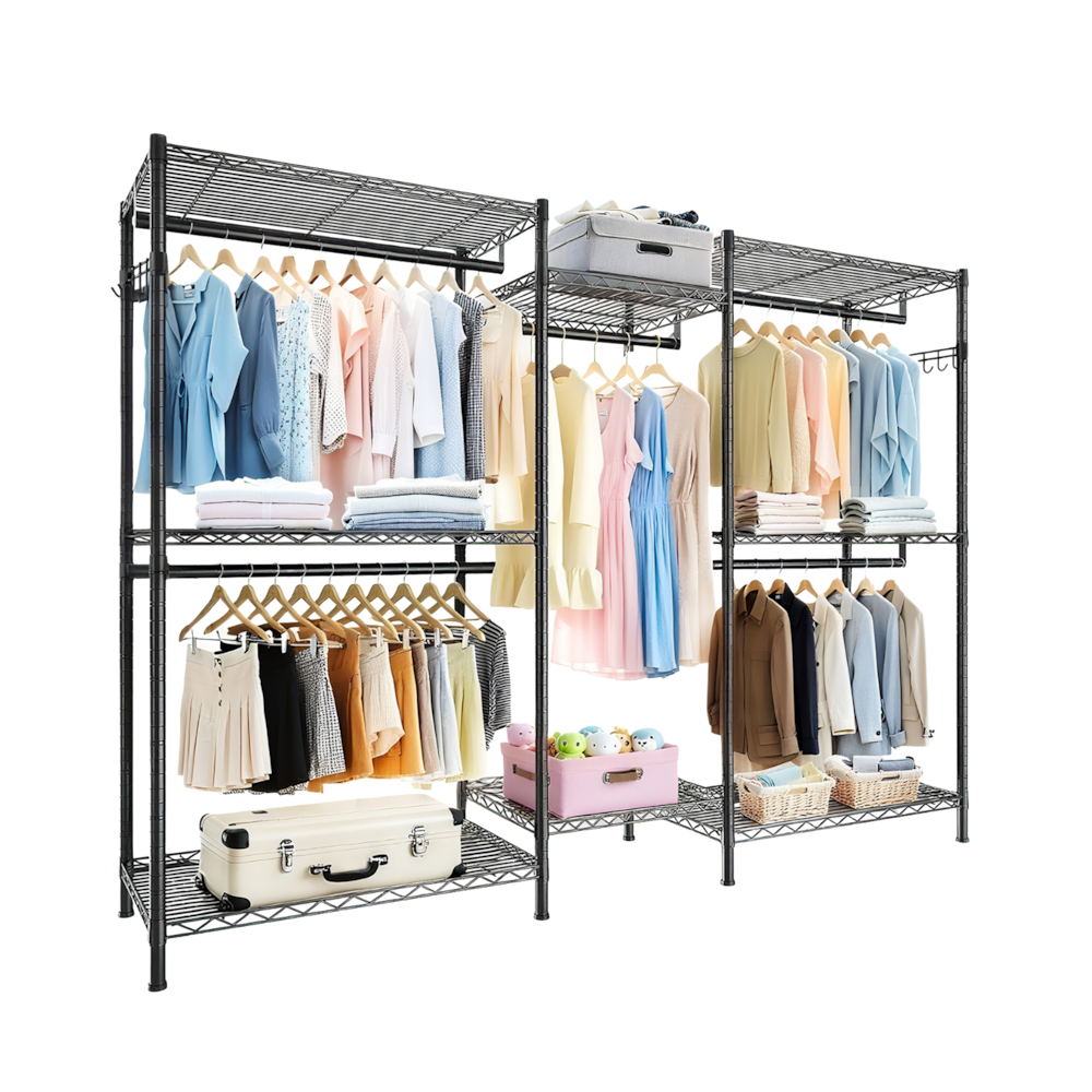Heavy Duty Garment Rack - 29.12 x 17.13 x 74"_4Dock