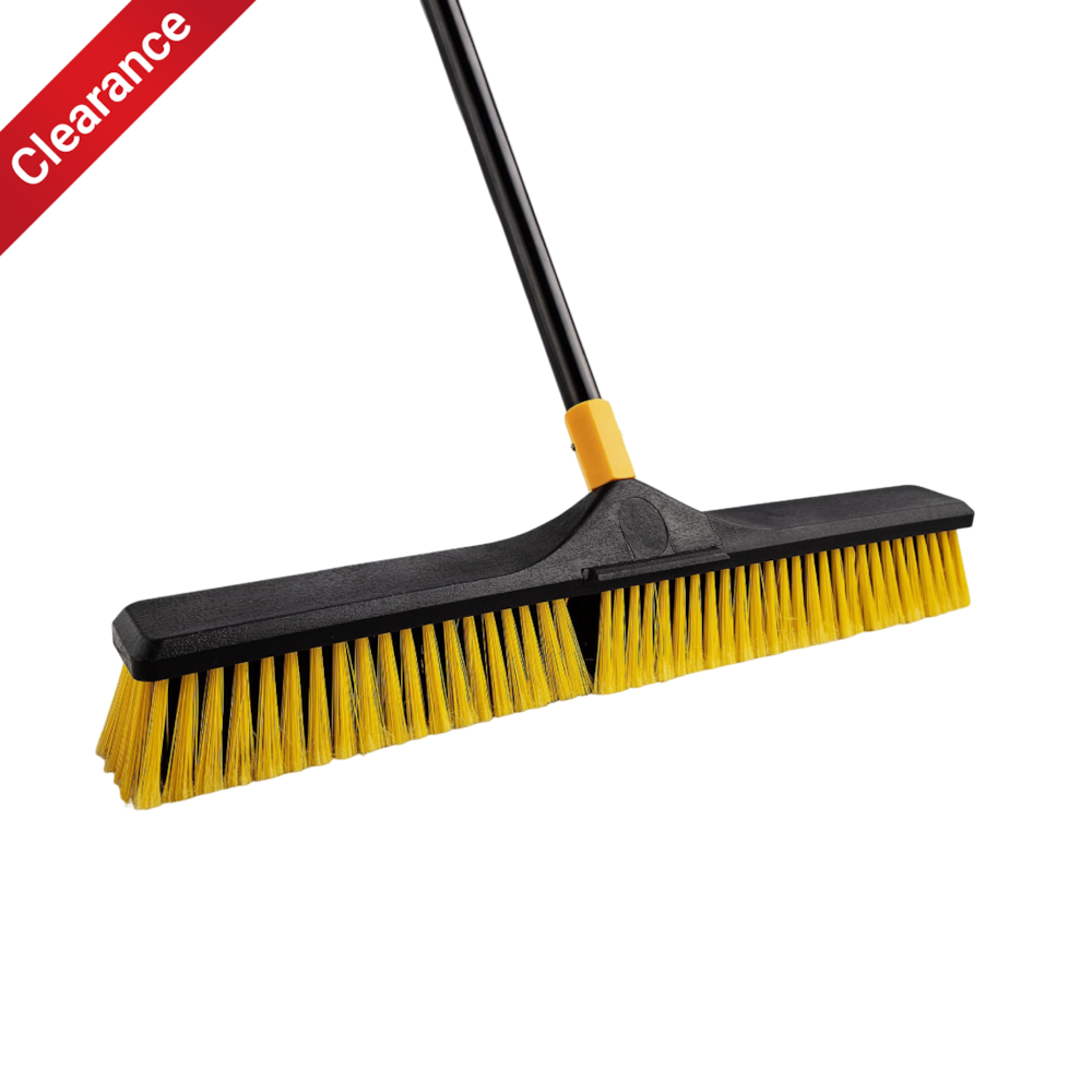 Steel Pole Push Broom - 24''_4Dock