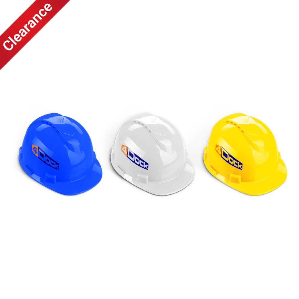 Vented Cap Style Hard Hat,  4-Point Ratchet Suspension - 3 Packs_4Dock