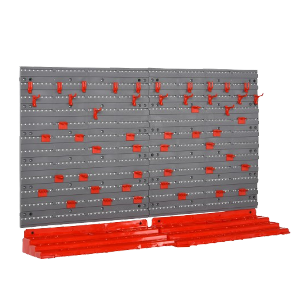 54 Piece Pegboard and Shelf Tool Organizer Wall Mounted_4Dock