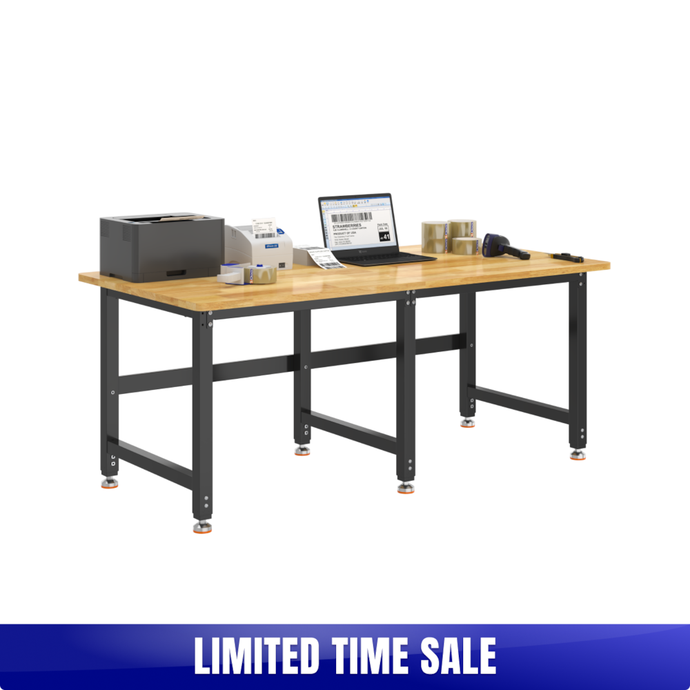 Heavy-Duty Industrial Packing Table – 72" × 36", 3,000 lb Capacity_4Dock