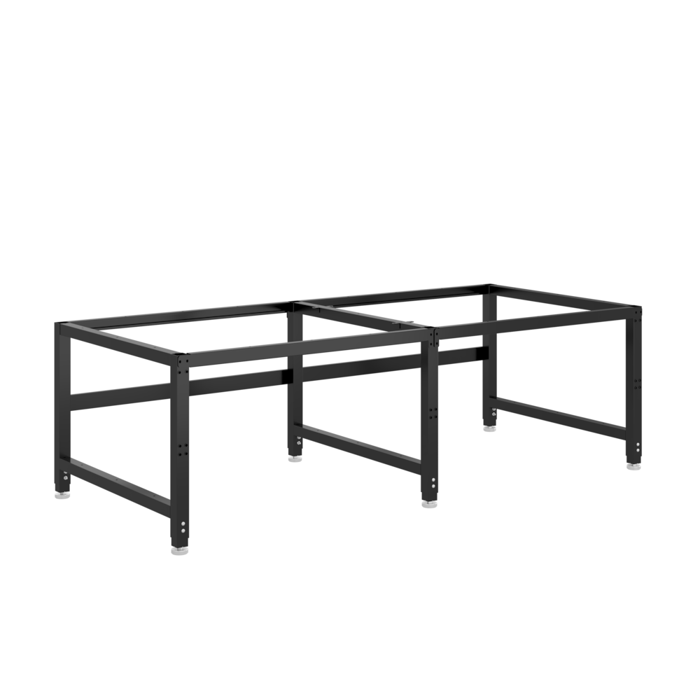Packing Table Steel Frames with Adjustable Legs for 90 x 48'' Surface_4Dock