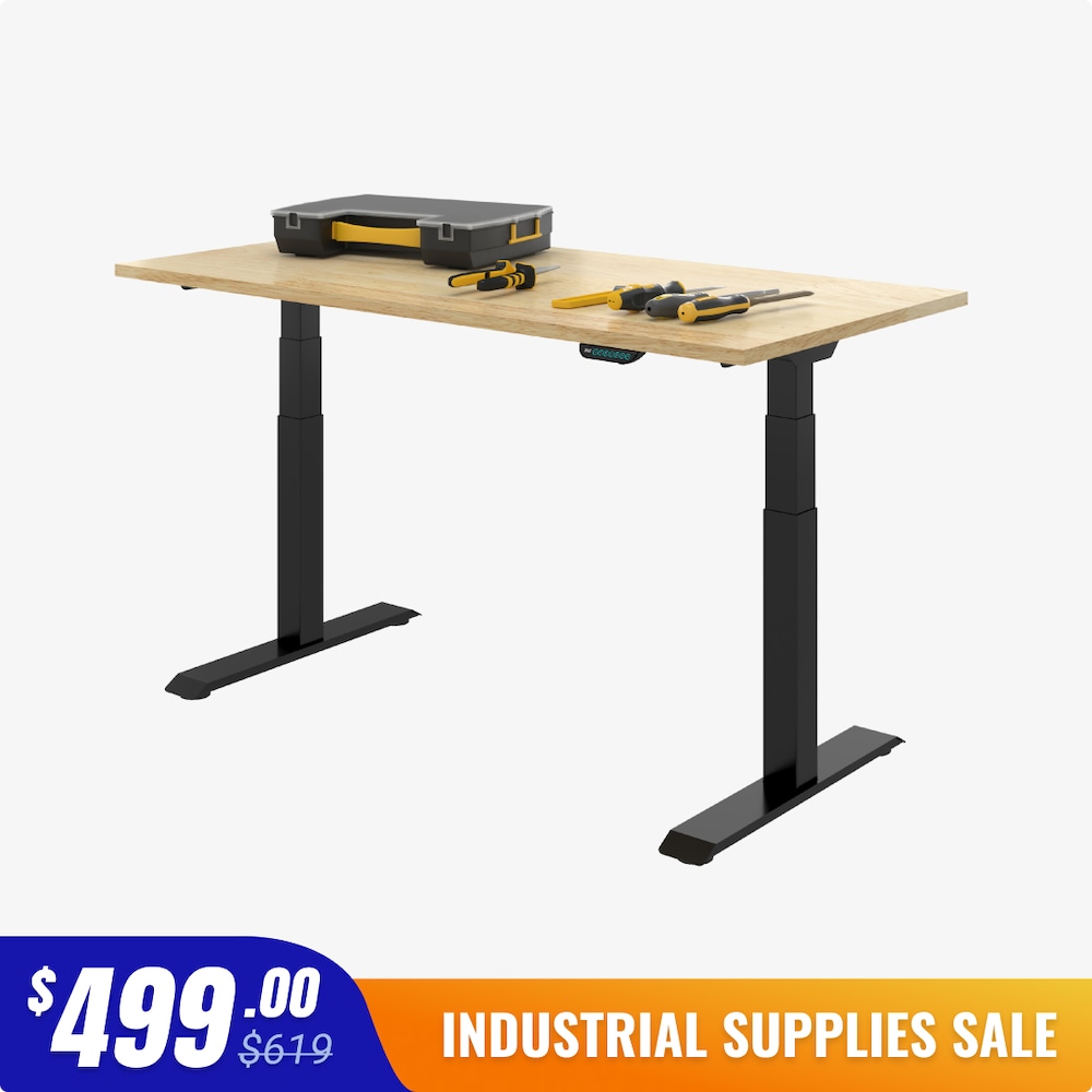 Electric Industrial Height-Adjustable Workbench with Wide Lift Range_4Dock