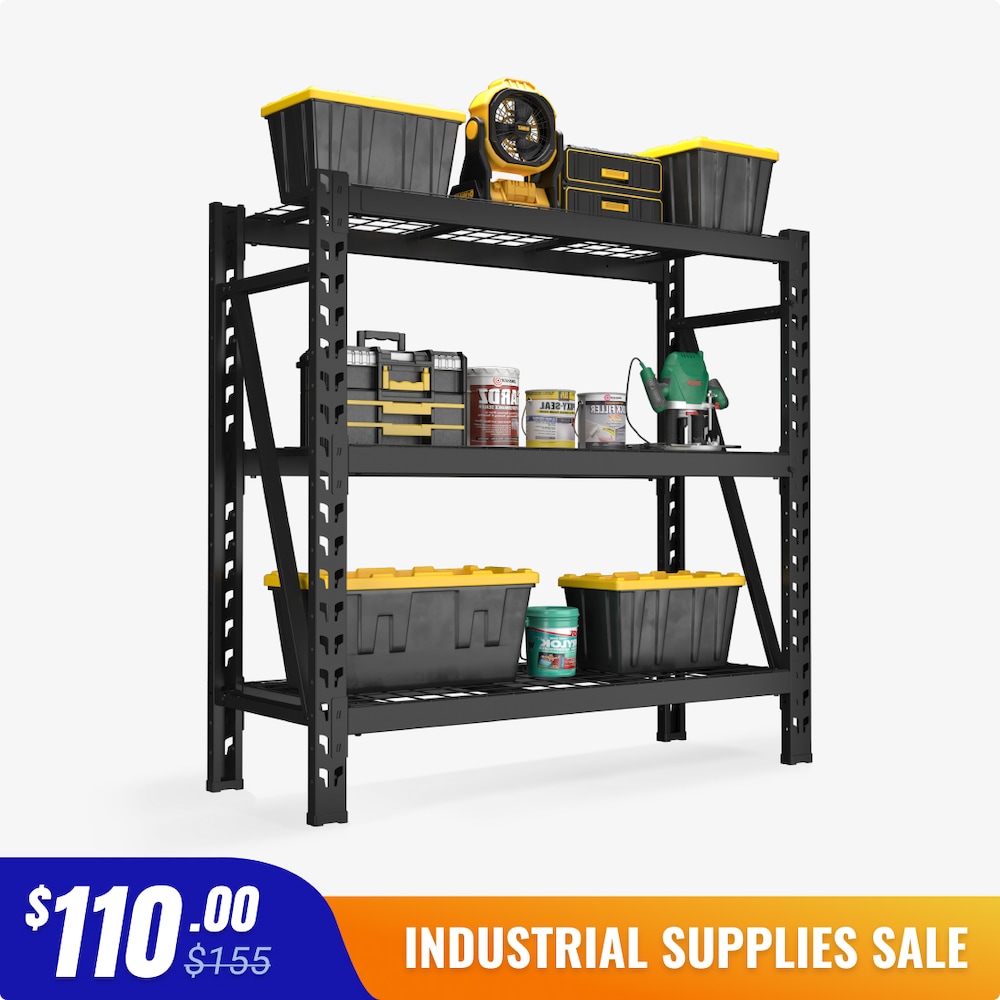Heavy Duty Metal Storage Shelving - 49 x 18 x 46"_4Dock