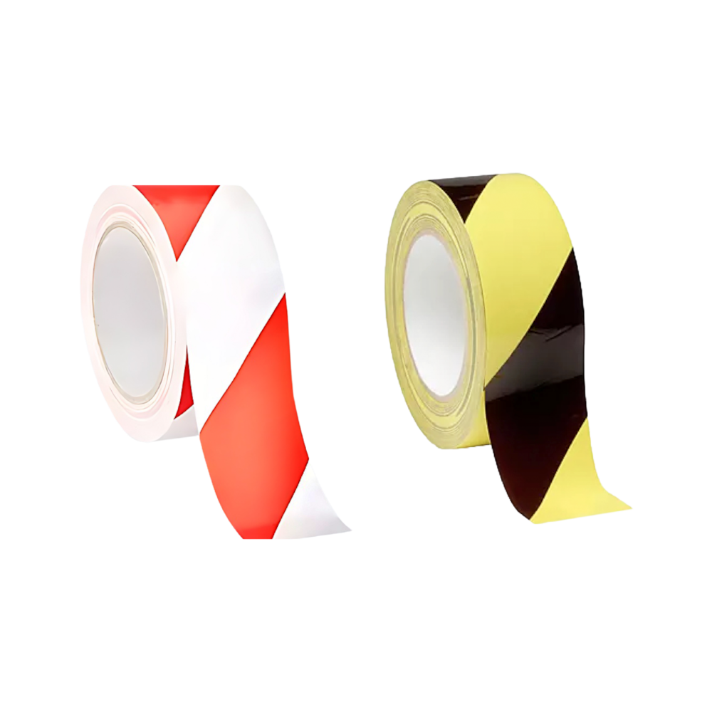 Safety Warning Stripe Vinyl Tapes - 3 Rolls_4Dock