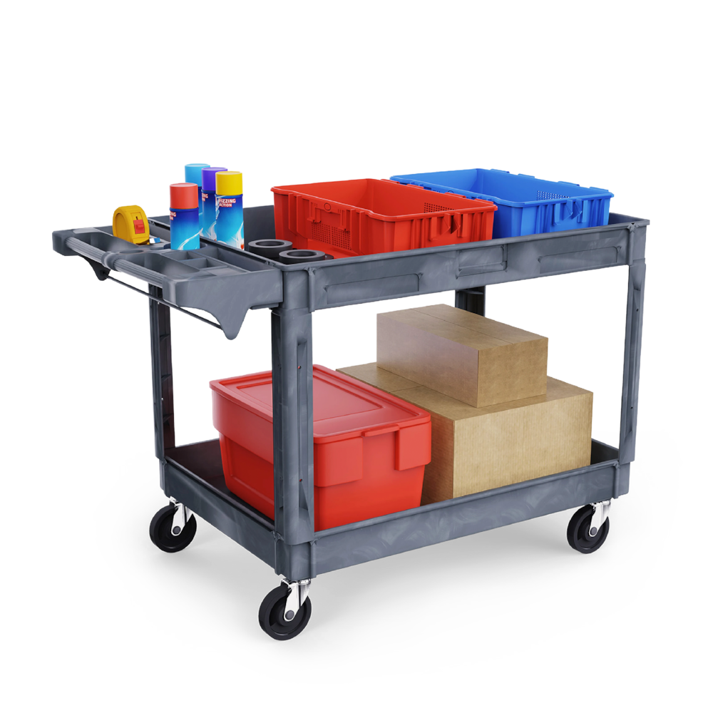 Utility Cart With Storage Handle_4Dock