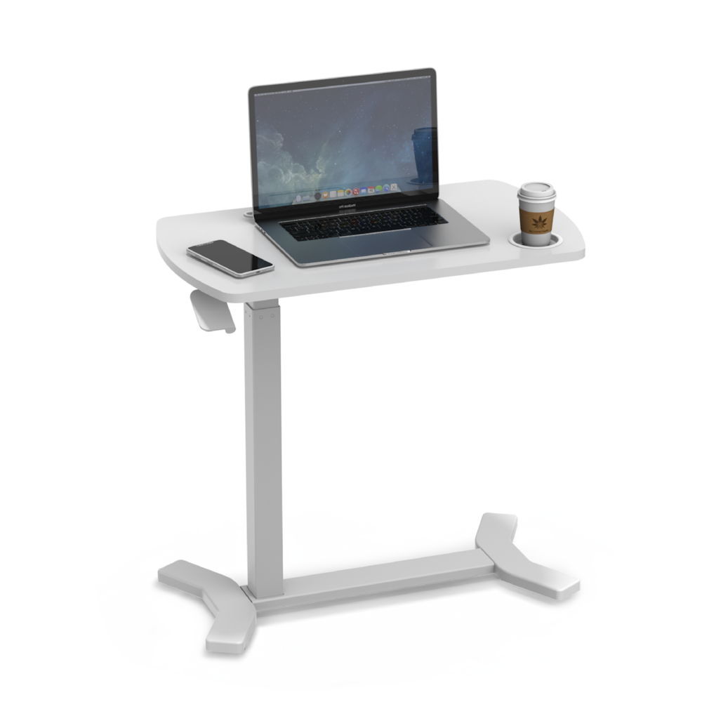 Height Adjustable Mobile Standing Desk with Hidden Casters_4Dock