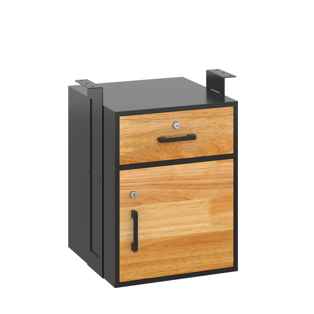 Under-Desk Mounted Drawer Cabinet_4Dock