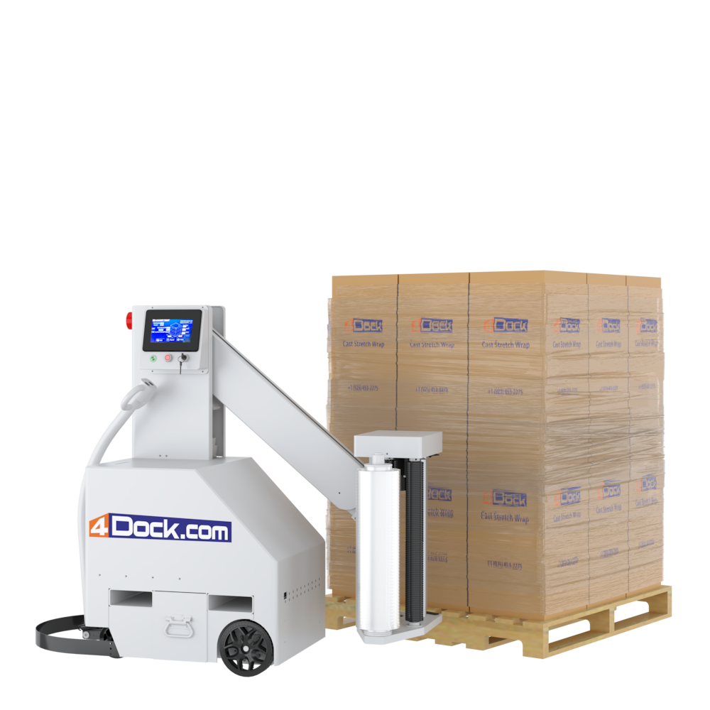 Semi-Automatic Mobile Stretch Wrapper - 52*52"_4Dock