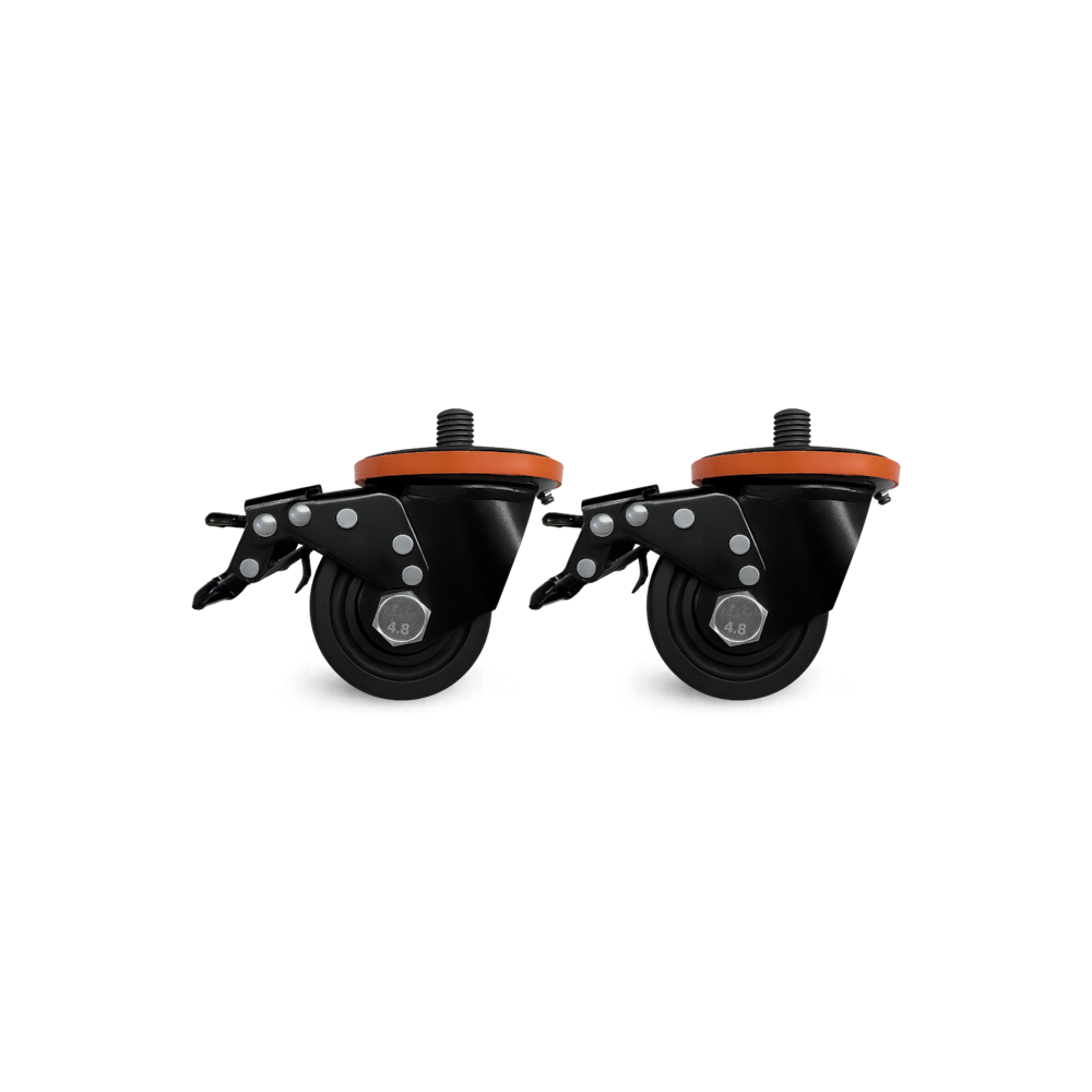 3" Heavy-Duty Locking Casters, 1100 lbs Capacity per Wheel, Set of 2/4/6/8_4Dock