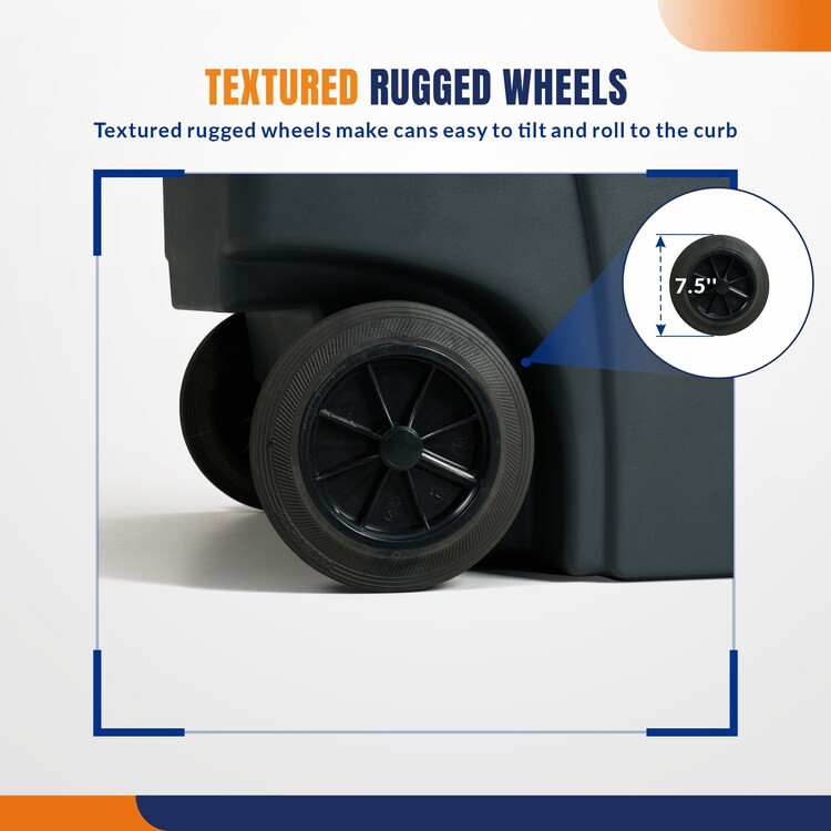 trash can with wheels - 52 gallon | 4Dock
