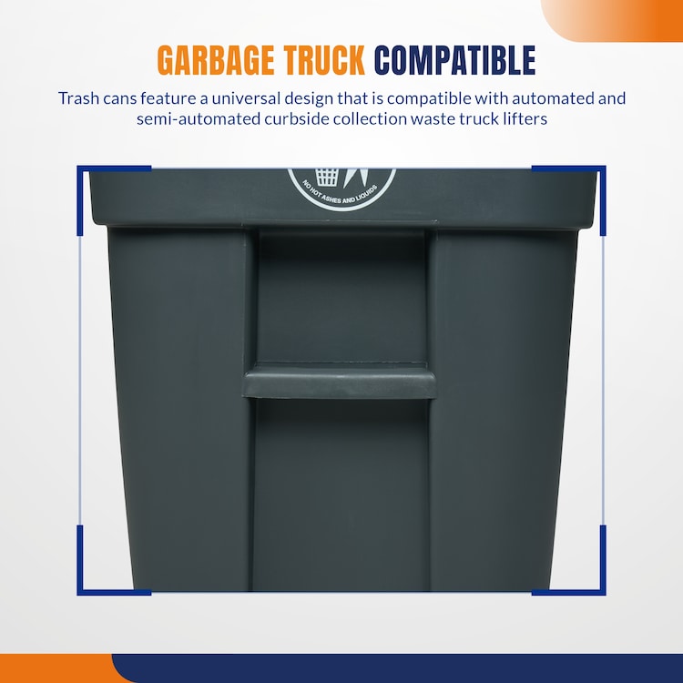 trash can with wheels - 52 gallon | 4Dock