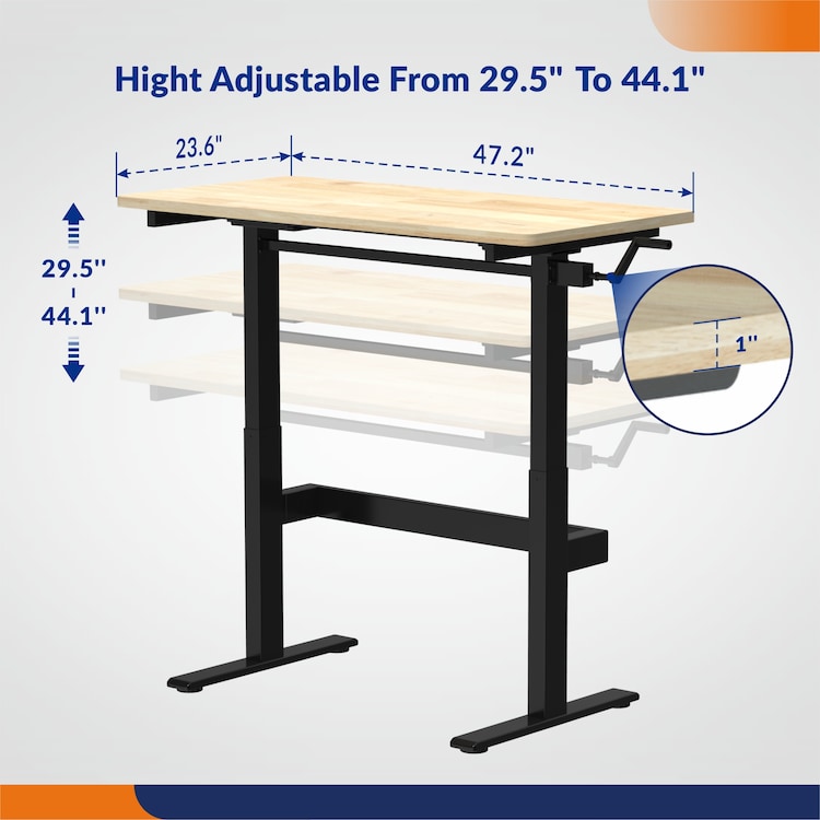Hand Crank Height Adjustable Workbench WB4 | 4Dock