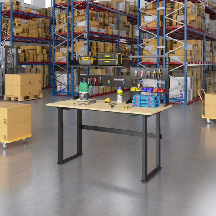 Electric Industrial Height-Adjustable Workbench – Reinforced 4-Leg