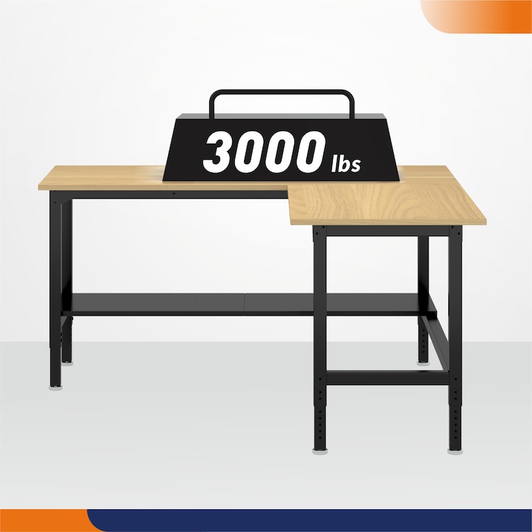 L-Shaped Workbench 72x72