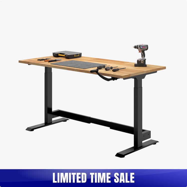 Hand Crank Height Adjustable Workbench Widened Version WB6 | 4Dock