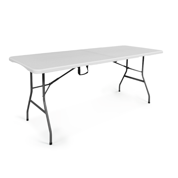 6 Foot Heavy Duty Portable Folding Table for 4-6 People | 4Dock
