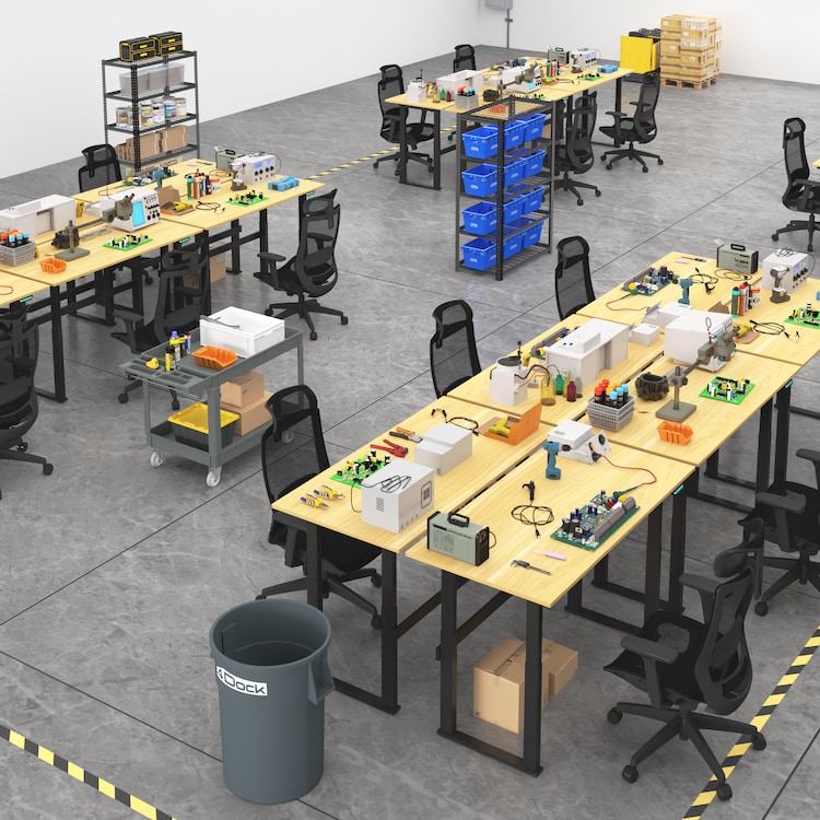 Dual-Motor 4-Leg Electric Workbench WB2Q | 4Dock