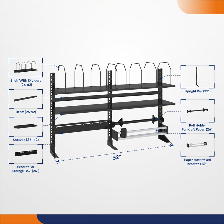 72x72 L-Shaped Workstation with Storage | Heavy-Duty Workbench
