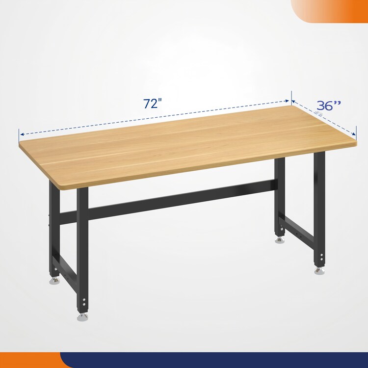 72x36 Industrial Workbench & Packing Station with Storage