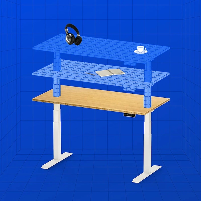  FLEXISPOT DIY Height Adjustable Standing Desk Frame Electric  Sit Stand Desk Base, Home Office Stand up Desk Leg (White Frame Only) :  Home & Kitchen