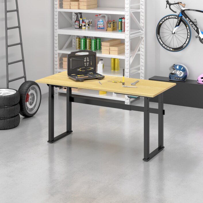 Dual-Motor 4-Leg Electric Workbench WB2Q | 4Dock