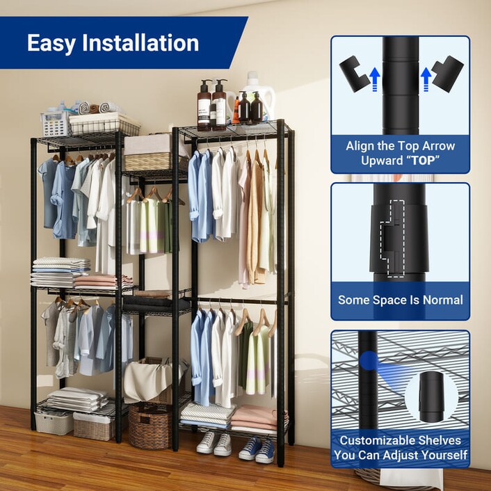 Home storage space garment rack hotsell