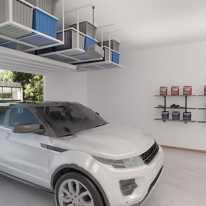 GR46 Classic 4' x 6' Overhead Garage Storage Rack | FLEXIMOUNTS