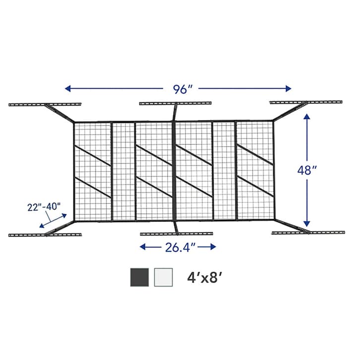 GR48M Pro 4' x 8' Overhead Garage Storage Rack | FLEXIMOUNTS