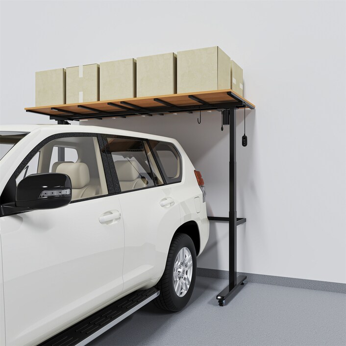 3x8 ft Motorized Garage Storage Shelving | FLEXIMOUNTS