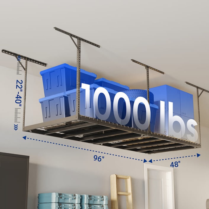Max Series 4′ x 8′ Heavy Duty Overhead Garage Storage Rack