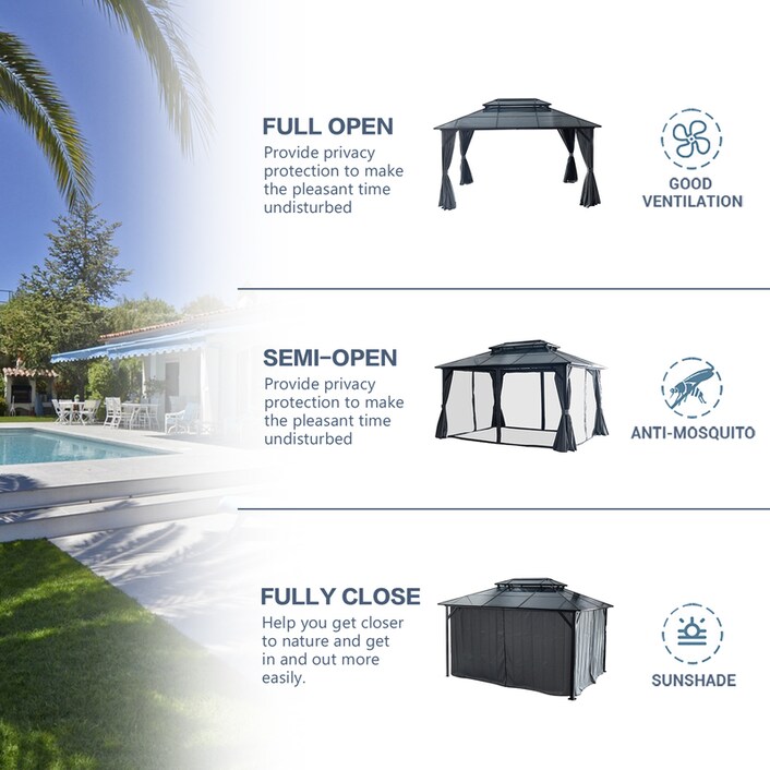 【シーホー】 outdoor-hardtop-gazebo-with-polycarbonate-double-roof-canopy-10