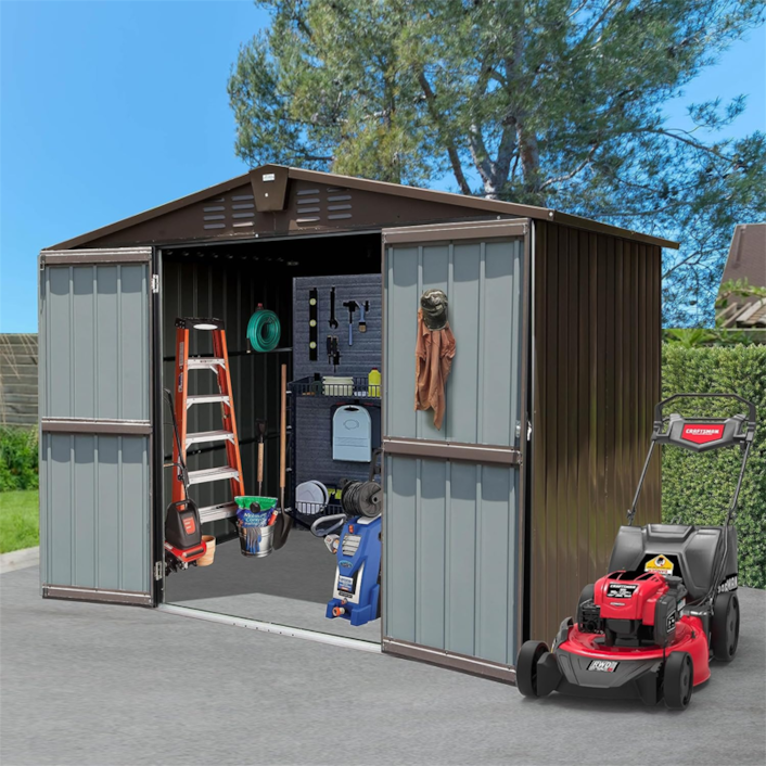 Metal Steel Utility Tool Shed Storage House | FLEXIMOUNTS