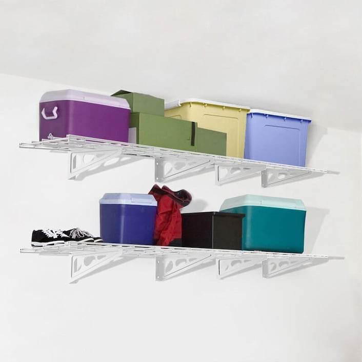 Fleximounts 2 garage wall storage rack shelves discount