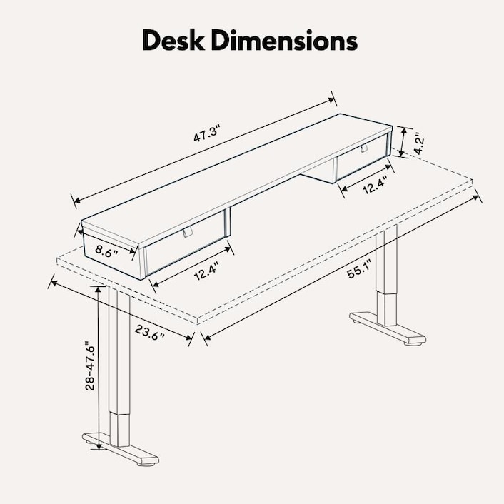 Electric Standing Desk with Drawers: Efficient and Adjustable 