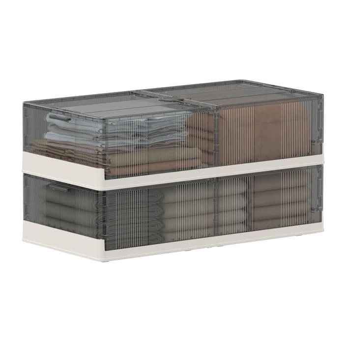 GILLAS Under-Bed Storage Box With Wheels And Lids, Sturdy Plastic Storage Organizer Cabinet - View #2