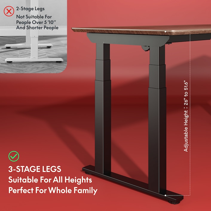 E7 Plus Four Leg Standing Desk