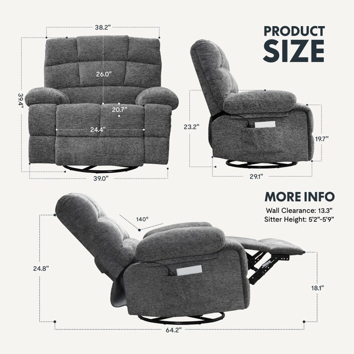 Rocker recliner leans back too far shop