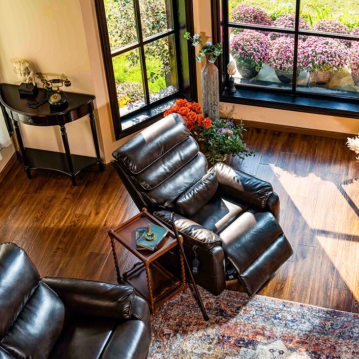 Power massage leather recliner chair sale